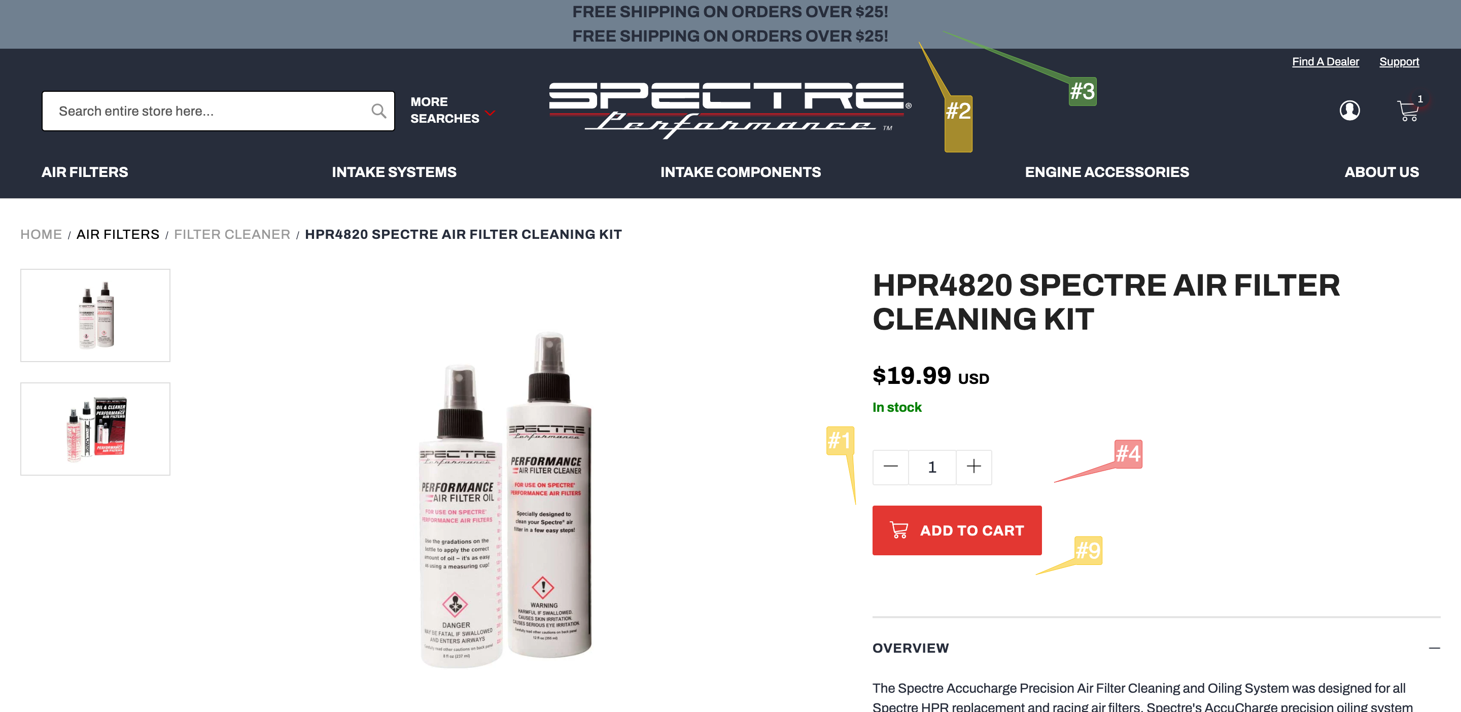 Spectre Performance Ordering & Delivery